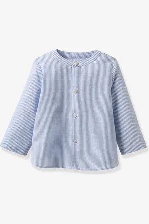 CYRILLUS Jongenshemd feest- en trouwcollectie blauw, gestreept