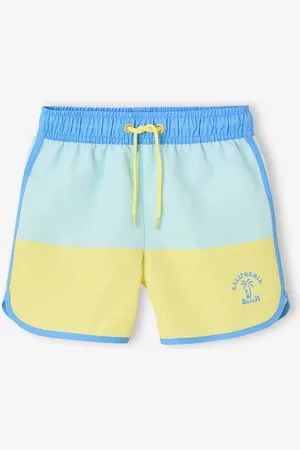 Vertbaudet Badshort voor jongens in twee kleuren blauwgroen