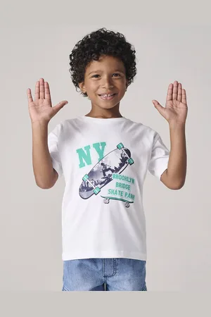 Vertbaudet Jongensshirt met fotoprint wit