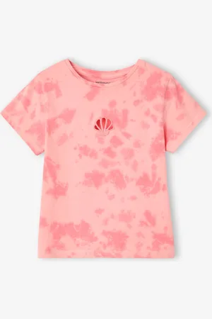 Vertbaudet T-shirt tie & dye met korte mouwen voor meisjes snoepjesroze