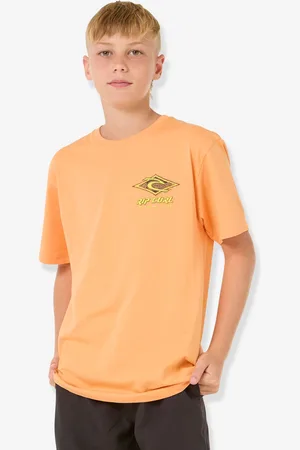 Rip Curl T-shirt Raw energy dolphin sinaasappel