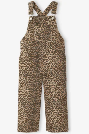 Vertbaudet Meisjestuinbroek met print beige