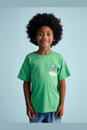 Vertbaudet Jongensshirt met motief op de borst groen