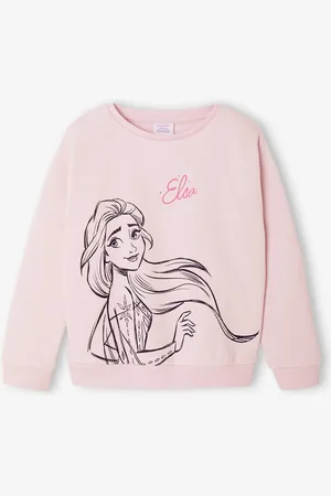 Frozen Mädchen Sweatshirt Disney DIE EISKÖNIGIN lila (poederkleur)