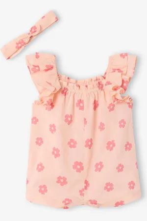 Vertbaudet Babyromper van katoenen voile lichtroze