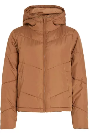 VILA Hoge Kraag Vest Met Capuchon