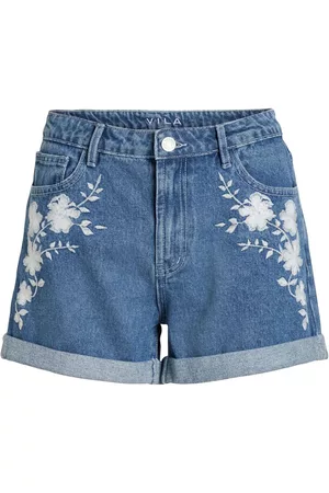 VILA Dames Shorts - Borduring Shorts