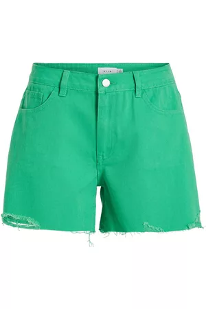 VILA Dames Shorts - Kort Gescheurd Shorts