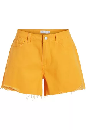 VILA Dames Shorts - Kort Gescheurd Shorts