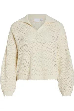 VILA Dames Gebreide Tops - Gebreide Polo Top