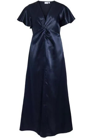 VILA Dames Lange jurken - Korte Mouwen Gelegenheidsjurk