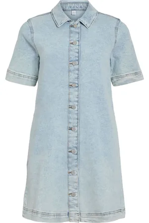 VILA Visol Kort Denim Jurk