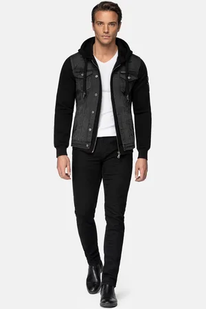 Wam Denim Echten Slim Fit Hoodie Black Vesten-M