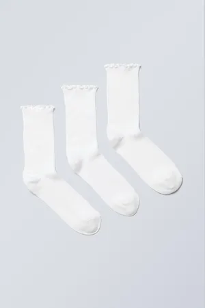 Weekday 3-pack Frill Edge Socks