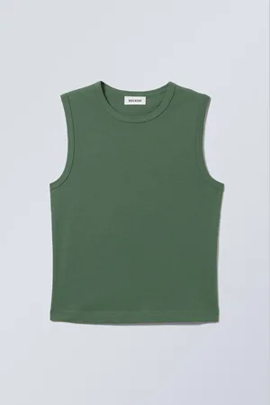 Weekday Wide Shoulder Fitted Tank Top
