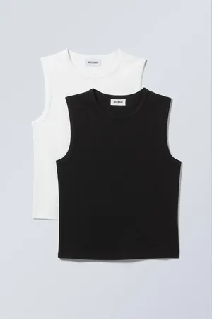 Weekday 2-pack Fitted Tank Tops