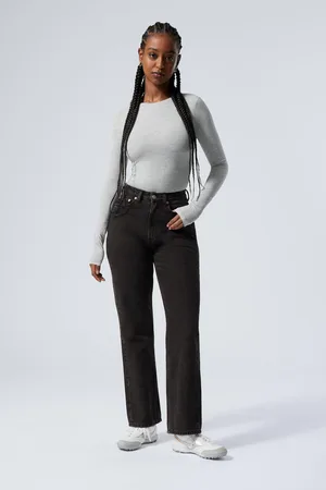 Weekday Resolute Curve High Waisted Regular Straight Jeans