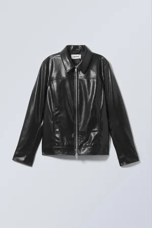 Weekday Regular Fit Faux Leather Jacket