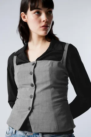 Weekday Square Neck Waistcoat Top