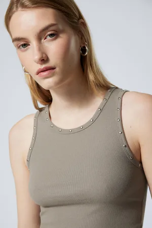 Weekday Stud Detailed Tank Top