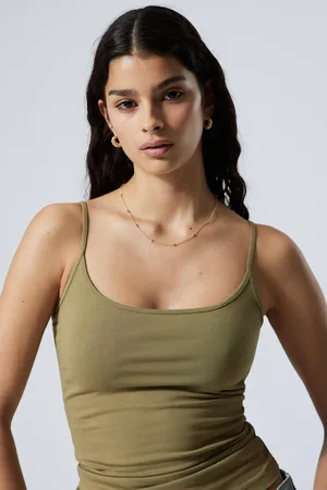 Weekday Fitted Strappy Scoop Neck Singlet