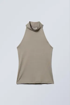 Weekday Slim Sleeveless Turtleneck Top