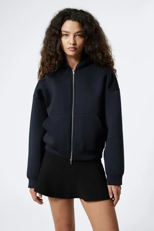 Weekday Oversized Scuba Zip-Hoodie