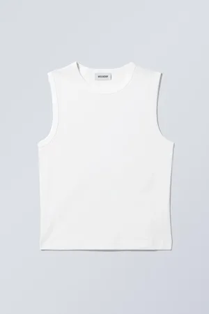Weekday Wide Shoulder Fitted Tank Top