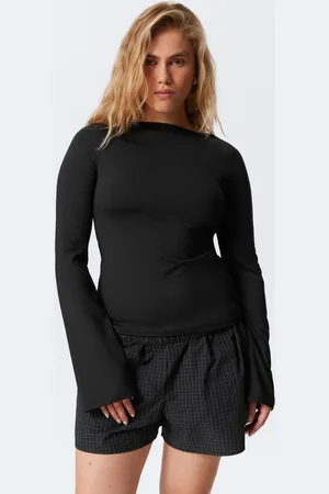 Weekday Annie Long-Sleeved Boat-Neck Top