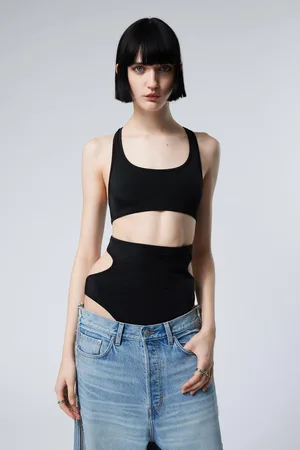 Weekday Cut-out Nylon Bodysuit