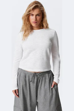 Weekday Sheer Ribbed Long-Sleeved Top