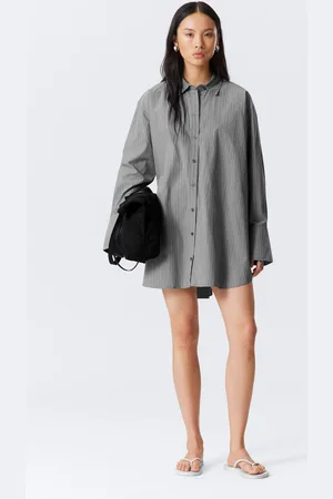 Weekday Mini Cotton Poplin Shirt Dress