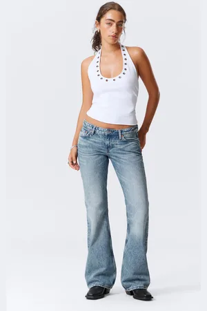 Weekday Nova Low Rise Slim Bootcut Leg Jeans
