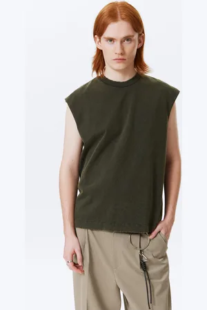 Weekday Loose Fit Raw Hem Square Tank Top