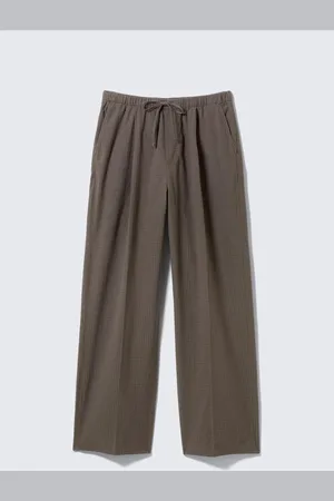 Weekday Checked Loose Cotton Trousers