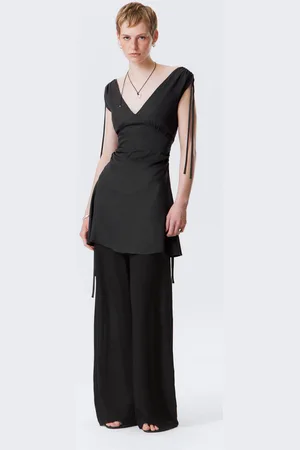 Weekday V-neck Sleeveless Strap Mini Dress