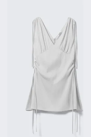 Weekday V-neck Sleeveless Strap Mini Dress