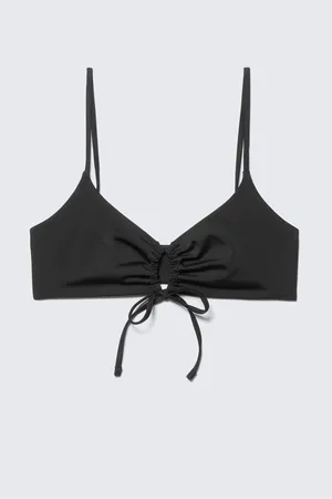 Weekday Ruched Triangle Bikini Top