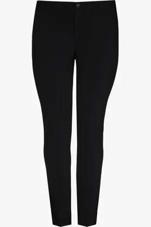 XANDRES Zwarte slim fit broek