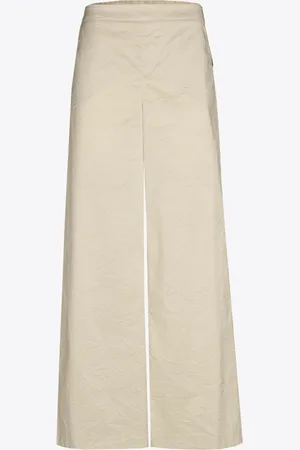 XANDRES Wrinkled broek met wijde pijpen