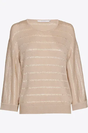 XANDRES Gestreepte pull van fijne viscose