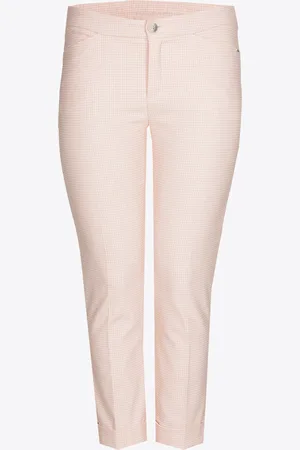 XANDRES Pastelkleurige broek met ruitjes
