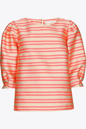 XANDRES Blouse in tafta met ballonmouw