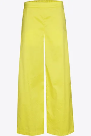 XANDRES Wrinkled broek met wijde pijpen