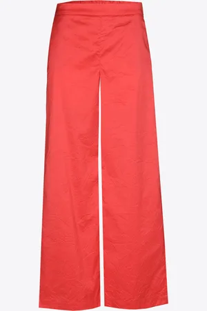 XANDRES Wrinkled broek met wijde pijpen