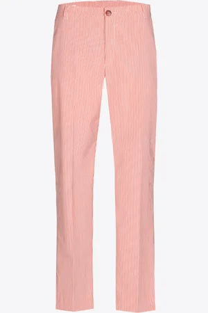 XANDRES Smalle gestreepte broek
