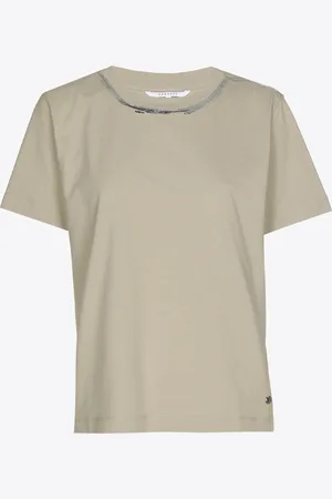 XANDRES T-shirt met zilveren hals