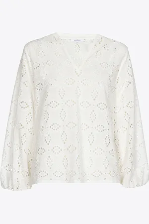 XANDRES Blouse met broderie anglaise