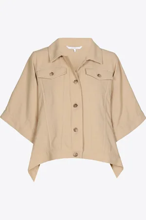 XANDRES Cape met jeansjas look