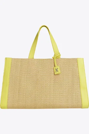 XANDRES Stijlvolle handtas met raffia